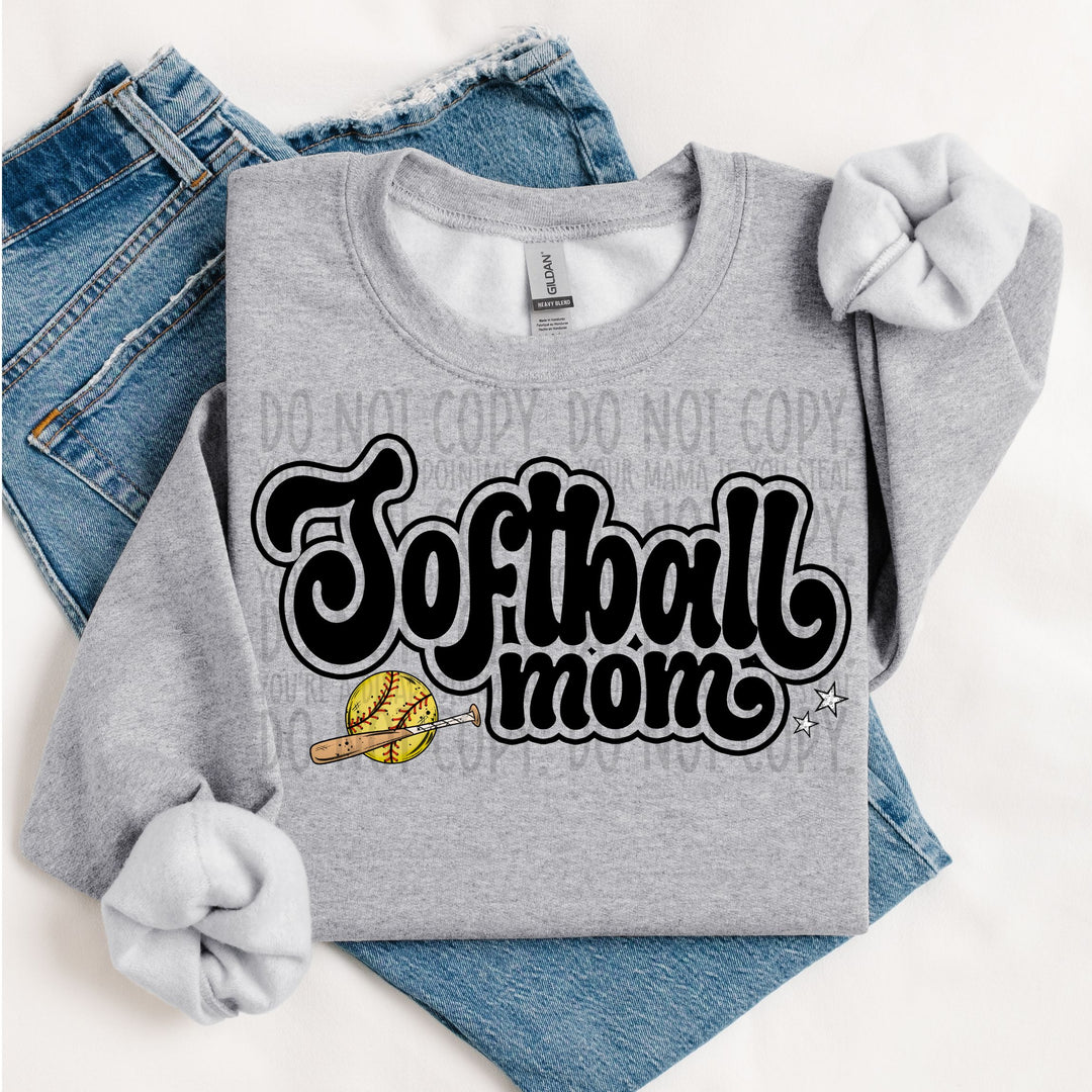 Softball Mom DTF Print