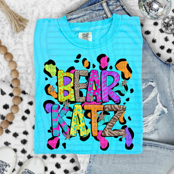 Funky Mix Up Leopard Spots DTF Print