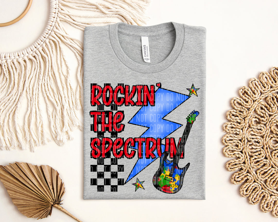 Rockin’ The Spectrum Red DTF Print