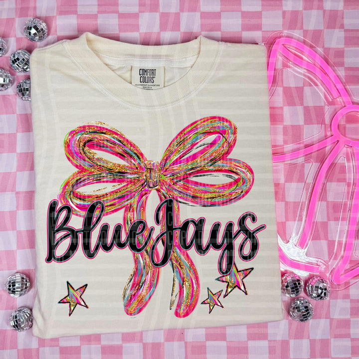 Whimsical Christmas Bows Mascots DTF Print