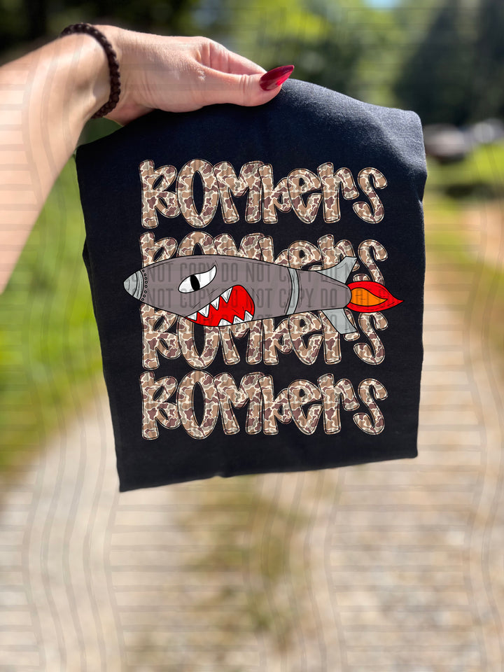 Camo Mascot Heads DTF Print