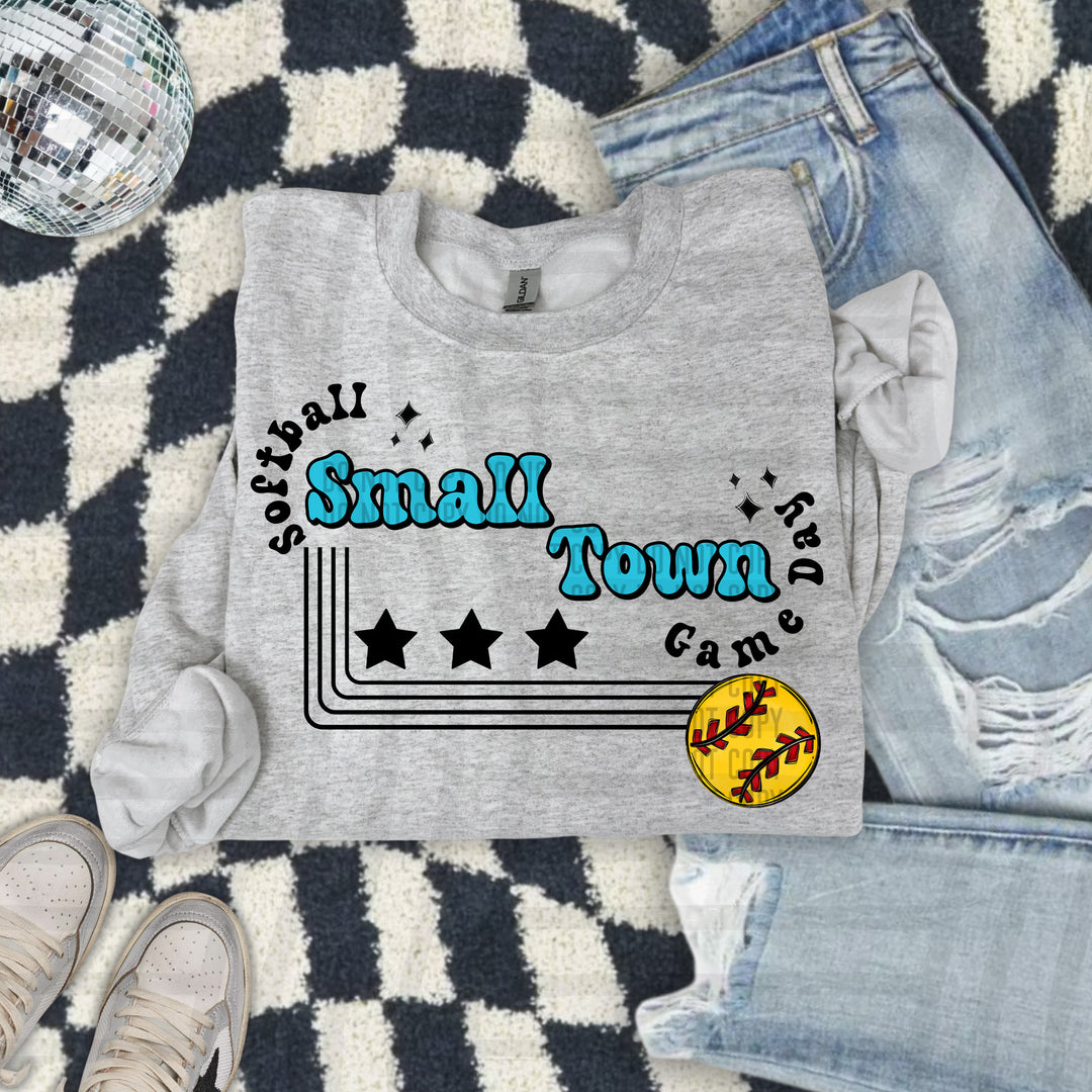 Small Town Softball DTF Print