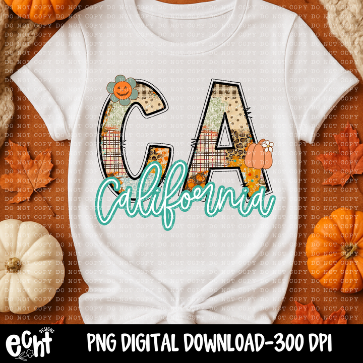 Patchwork Plaid States DTF Print
