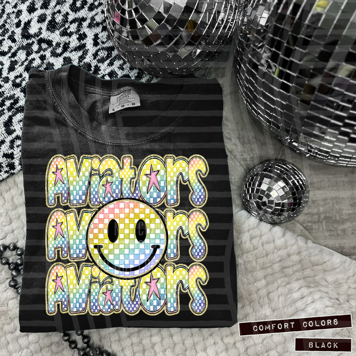 Rainbow Smiley Triple Stack DTF Print