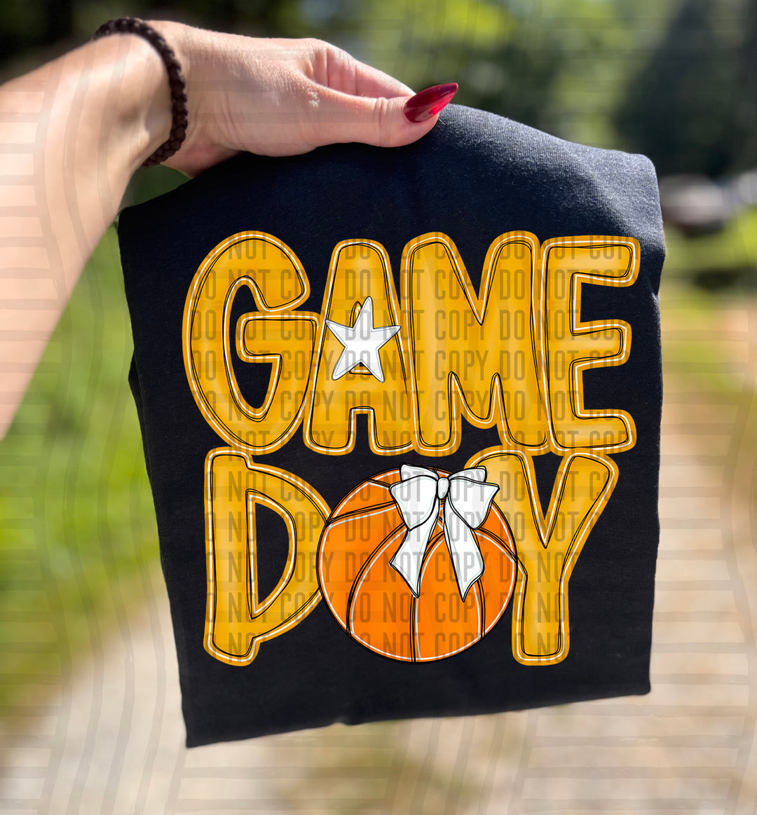Game Day Basketball DTF Print