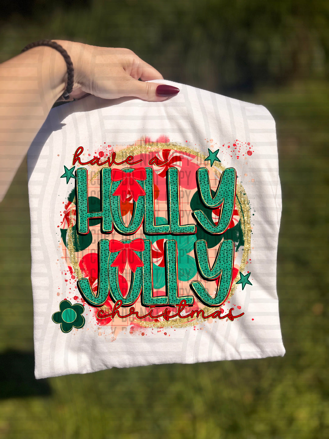 Retro Christmas DTF Print