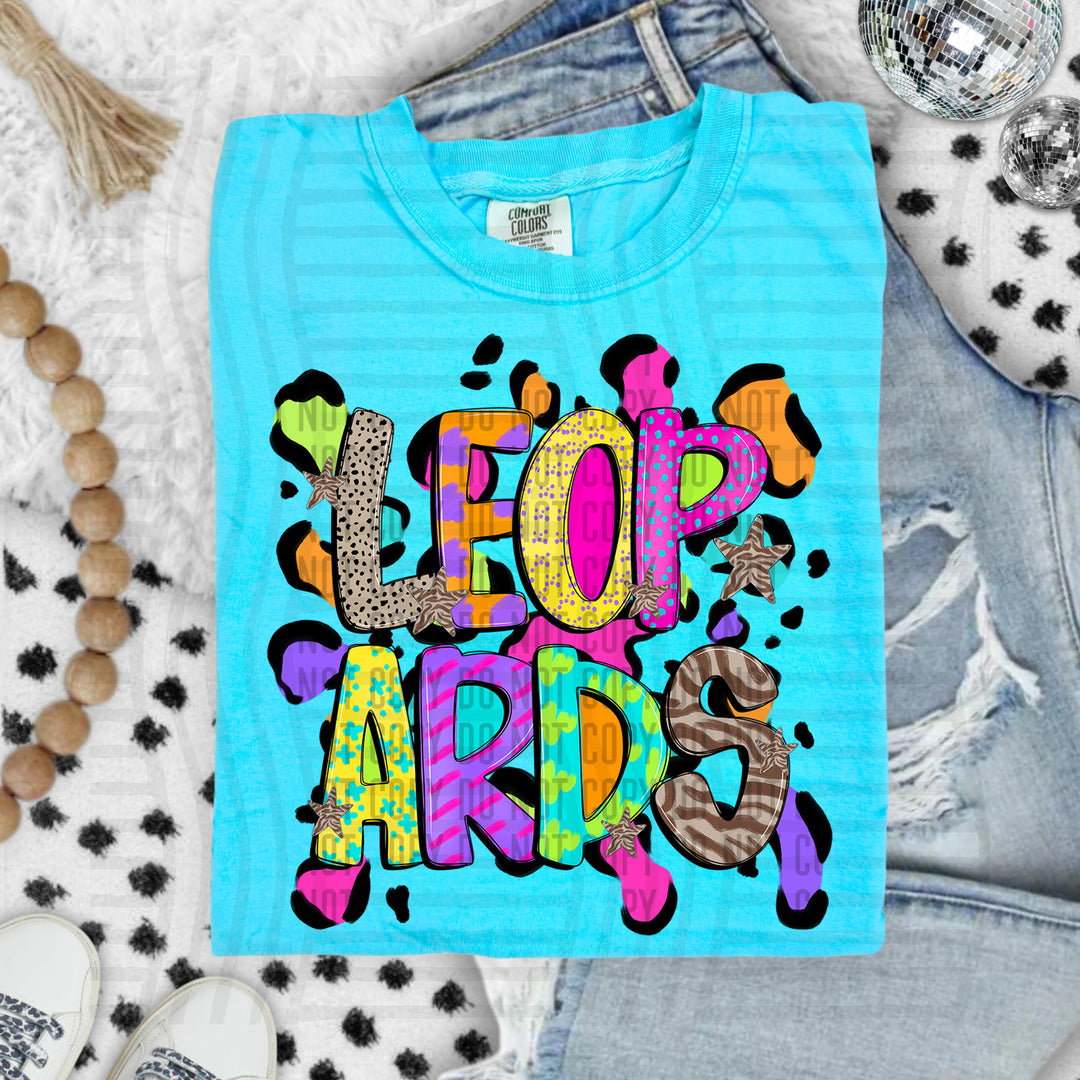 Funky Mix Up Leopard Spots DTF Print