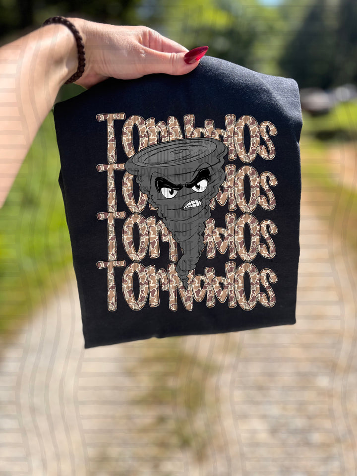 Camo Mascot Heads DTF Print