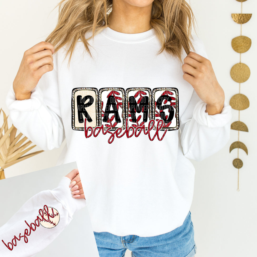 Baseball Boxed FRONT DTF Print