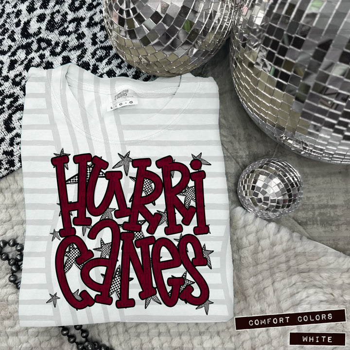 Maroon Staggered DTF Print