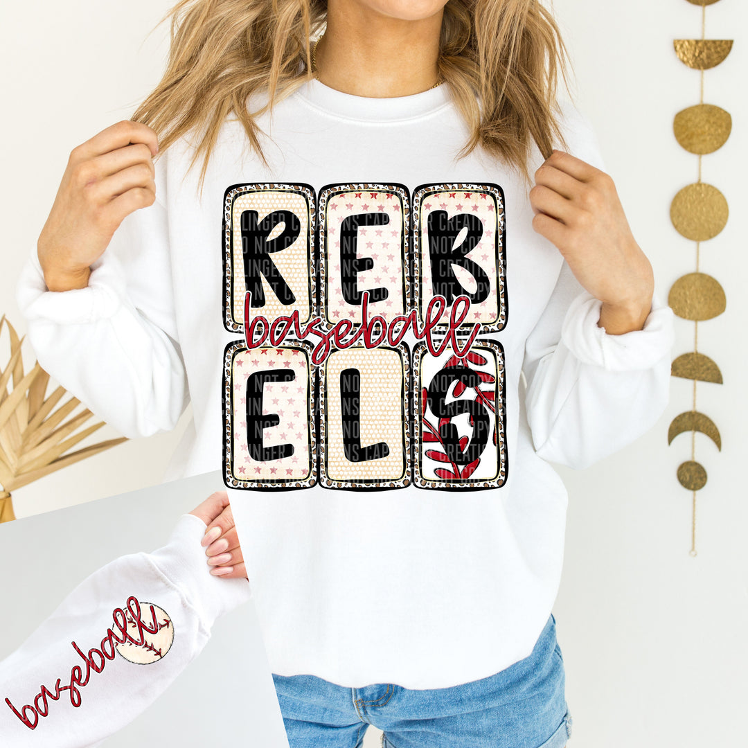 Baseball Boxed FRONT DTF Print