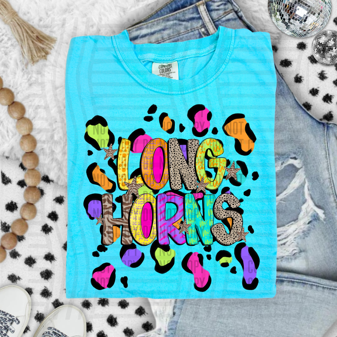 Funky Mix Up Leopard Spots DTF Print