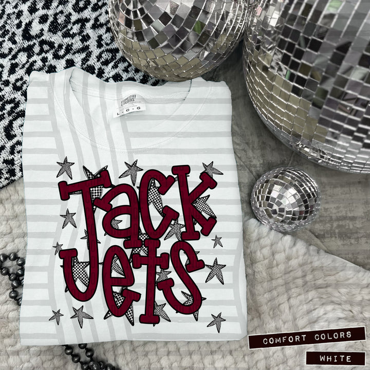 Maroon Staggered DTF Print