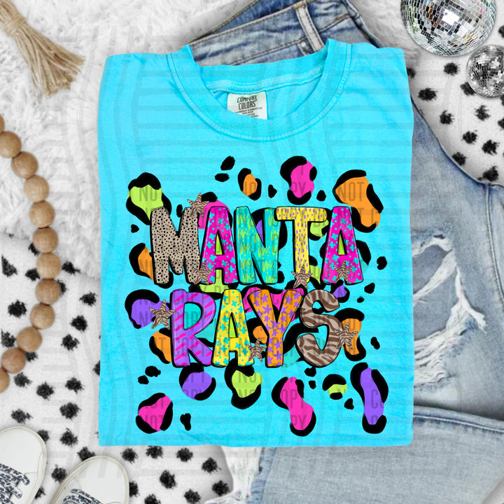 Funky Mix Up Leopard Spots DTF Print