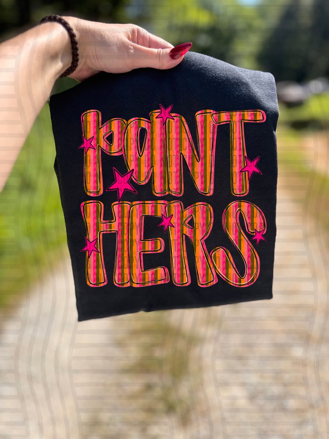 Holly Jolly Cheer Striped DTF Print