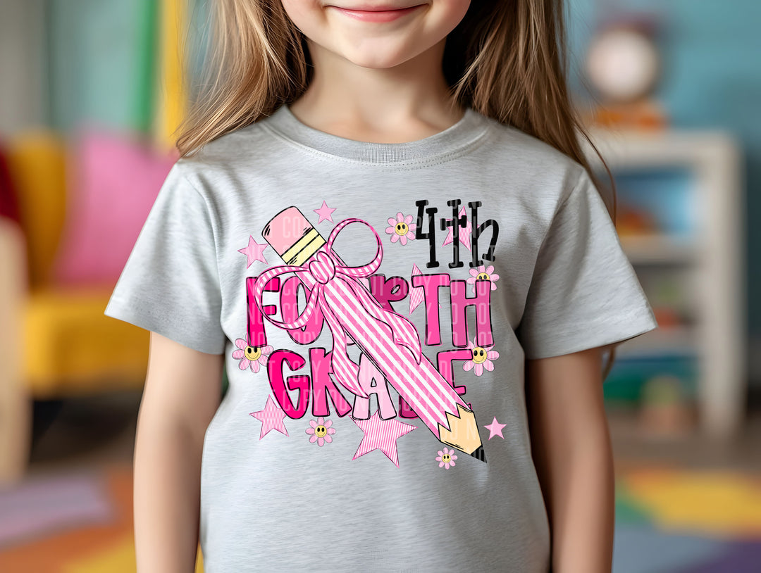 Pencil Bows DTF Print