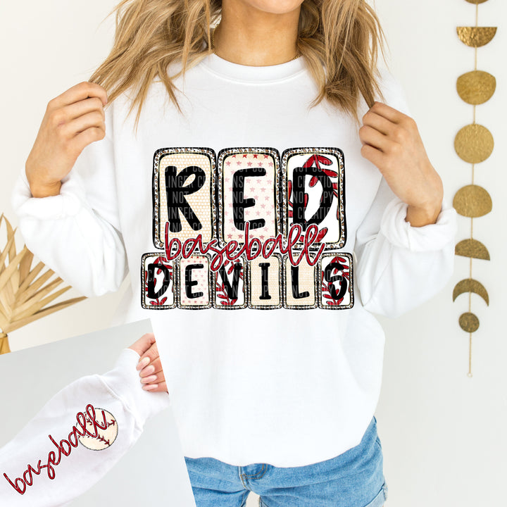 Baseball Boxed FRONT DTF Print