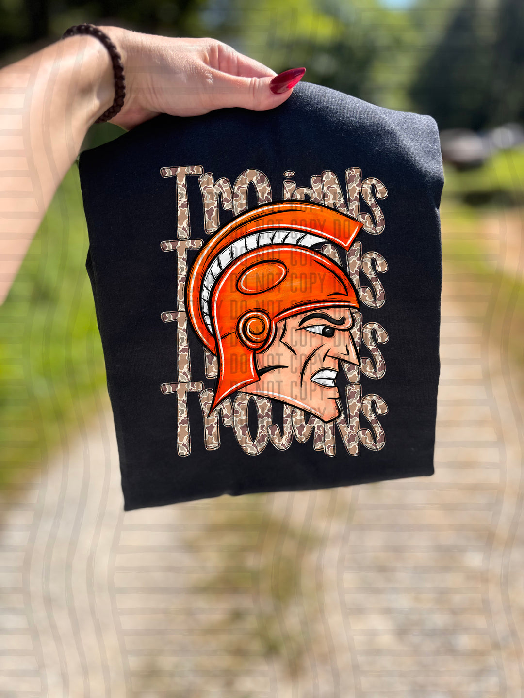 Camo Mascot Heads DTF Print