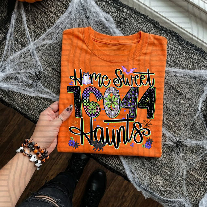 Home Sweet Haunts Zip Codes DTF Print
