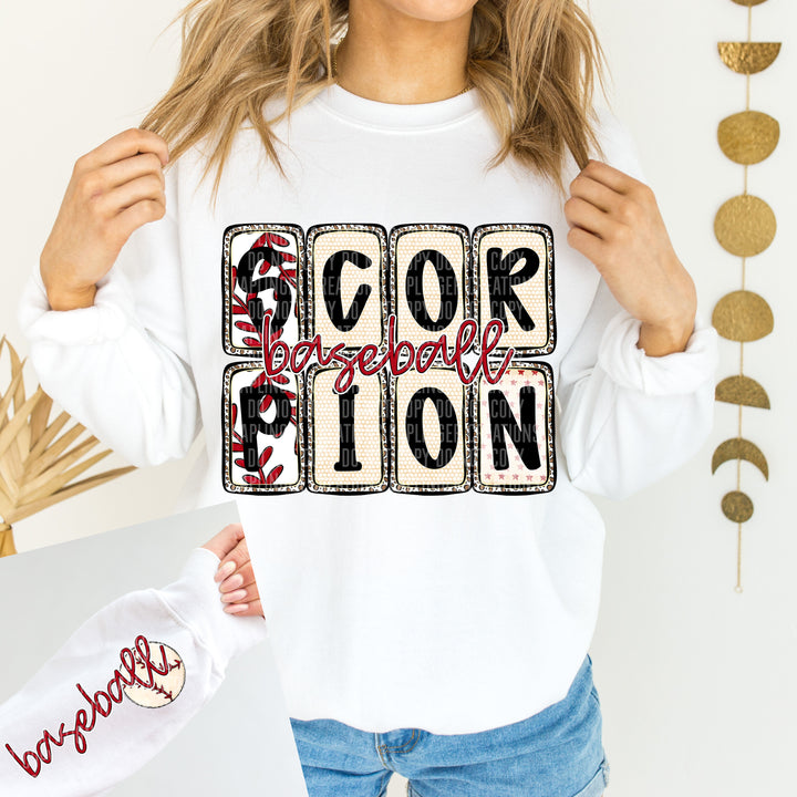 Baseball Boxed FRONT DTF Print