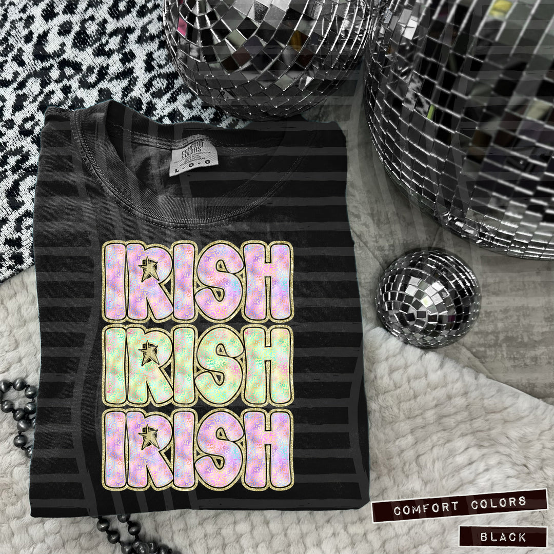 Iridescent Leopard DTF Print
