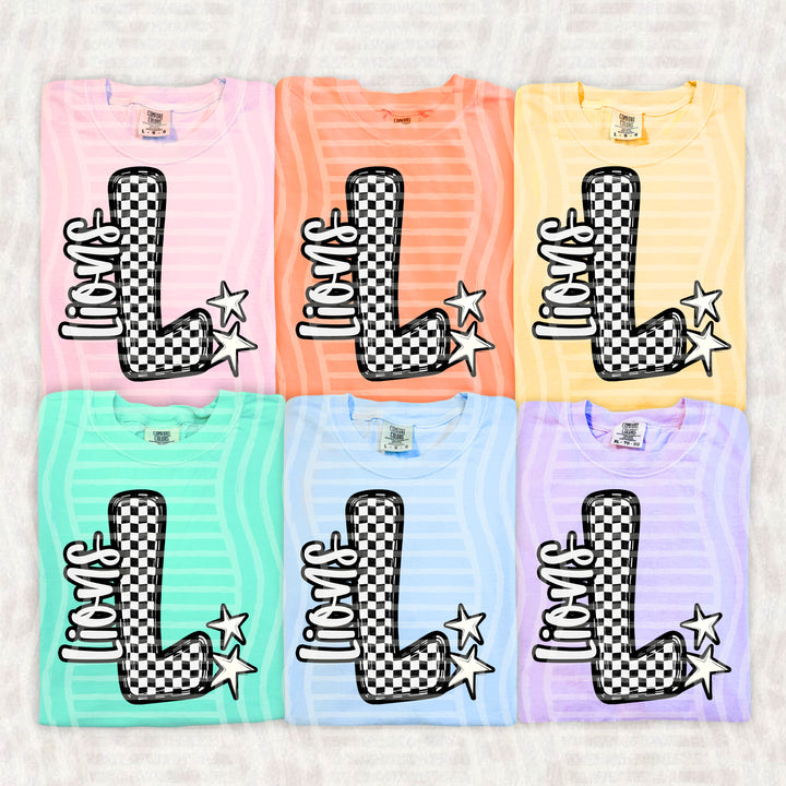 Checker Crush Black And White Mascots DTF Print