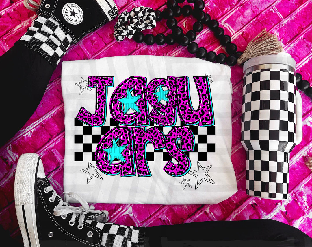 Pink Neon Leopard DTF Print