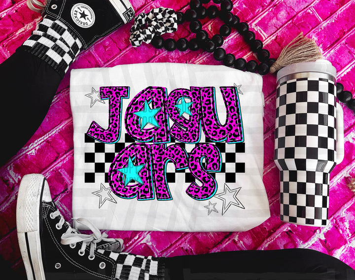 Pink Neon Leopard DTF Print