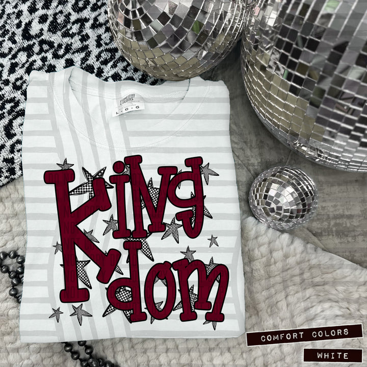 Maroon Staggered DTF Print