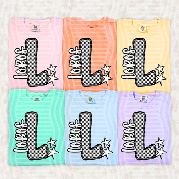 Checker Crush Black And White Mascots DTF Print