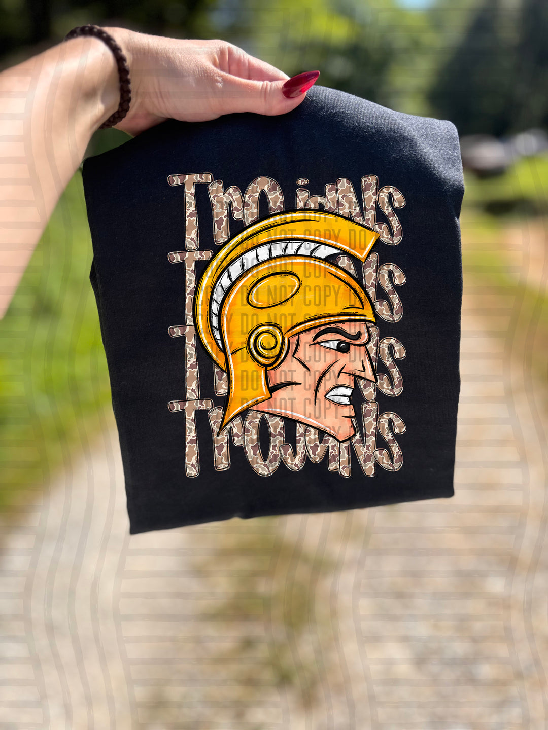 Camo Mascot Heads DTF Print