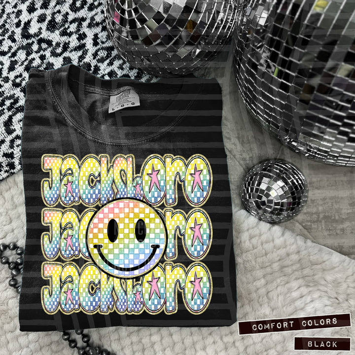 Rainbow Smiley Triple Stack DTF Print