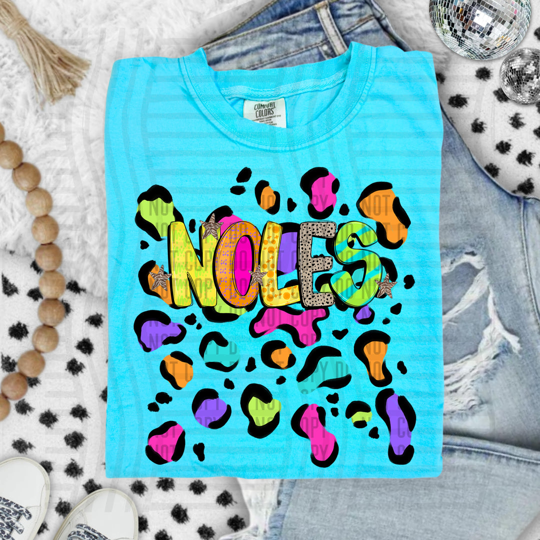 Funky Mix Up Leopard Spots DTF Print