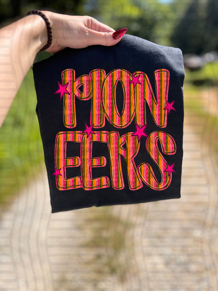 Holly Jolly Cheer Striped DTF Print