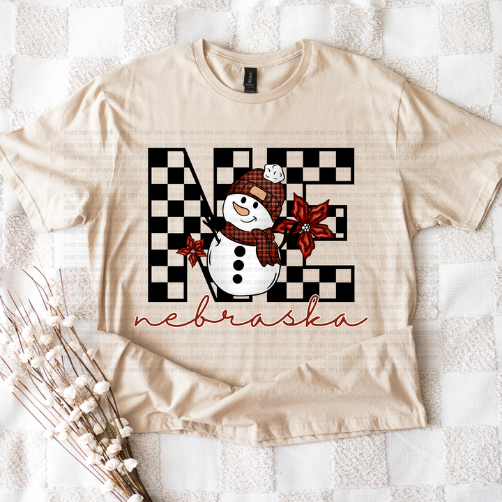 Snowman States DTF Print