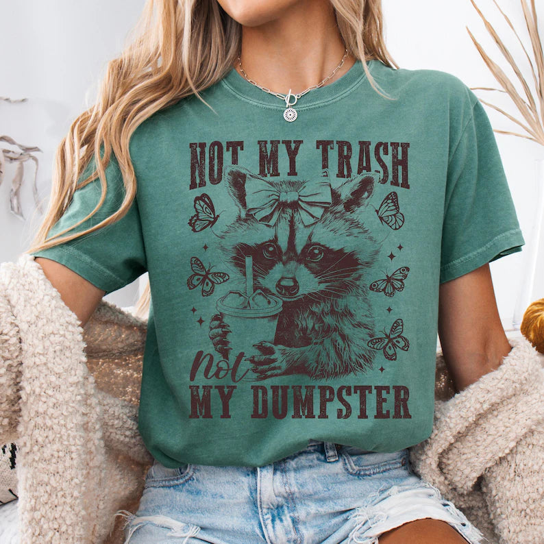 Not My Trash Not My Dumpster DTF Print
