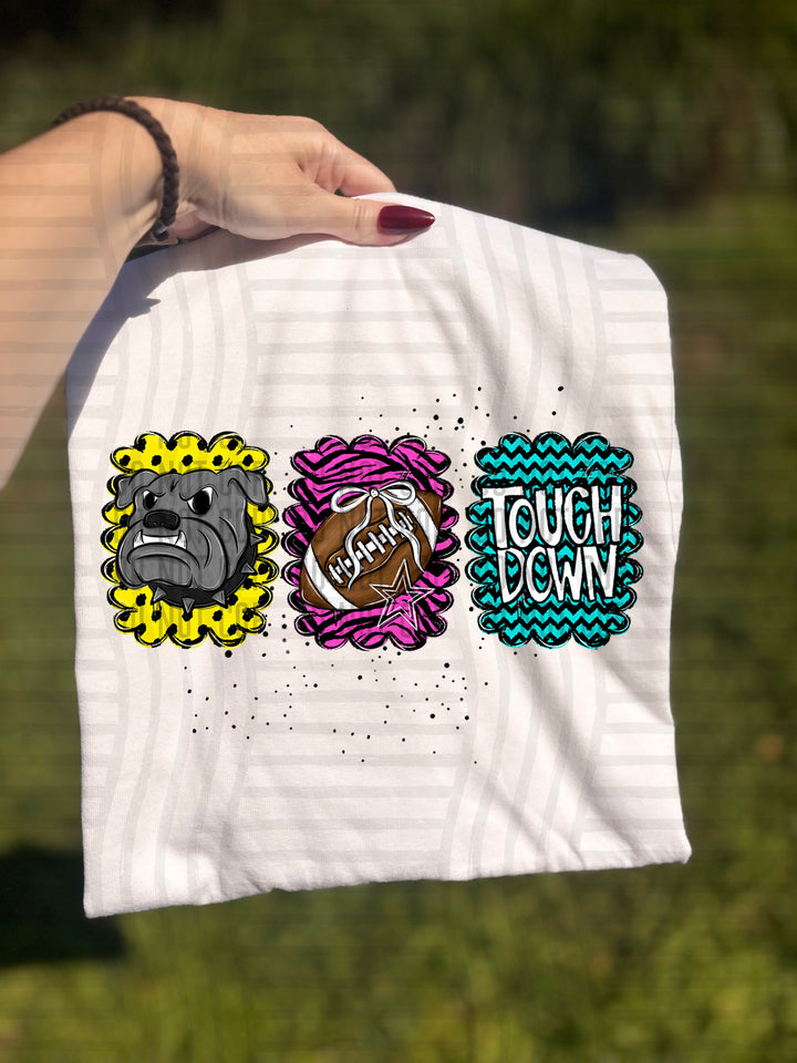 Preppy Bright Trio Mascot Heads DTF Print