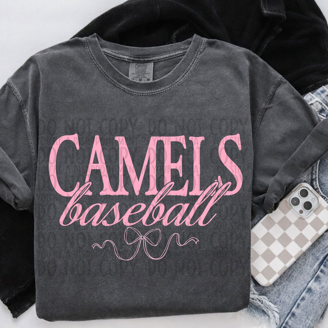 Pink Coquette Baseball Mascots DTF Print