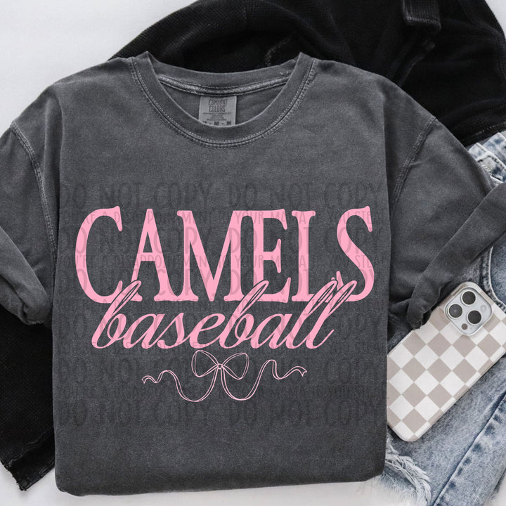 Pink Coquette Baseball Mascots DTF Print