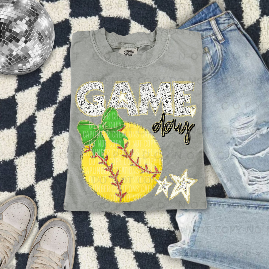 Game Day Softball DTF Print