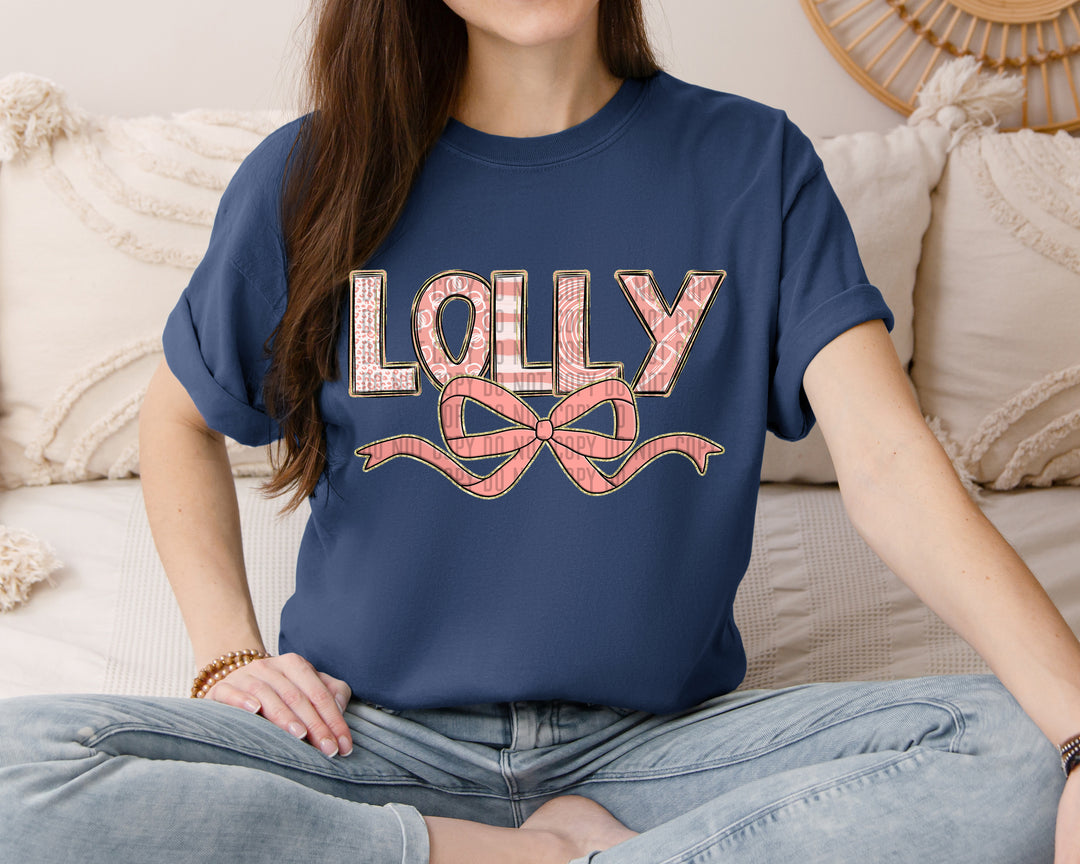 Apricot With Bow DTF Print