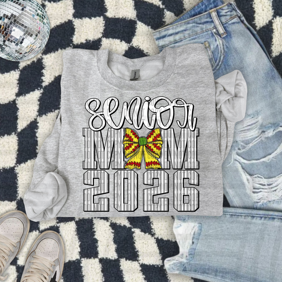 Senior Mom Softball DTF Print