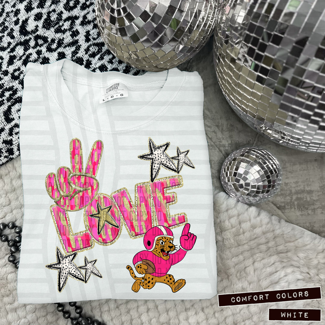 Peace Love Mascot Body DTF Print