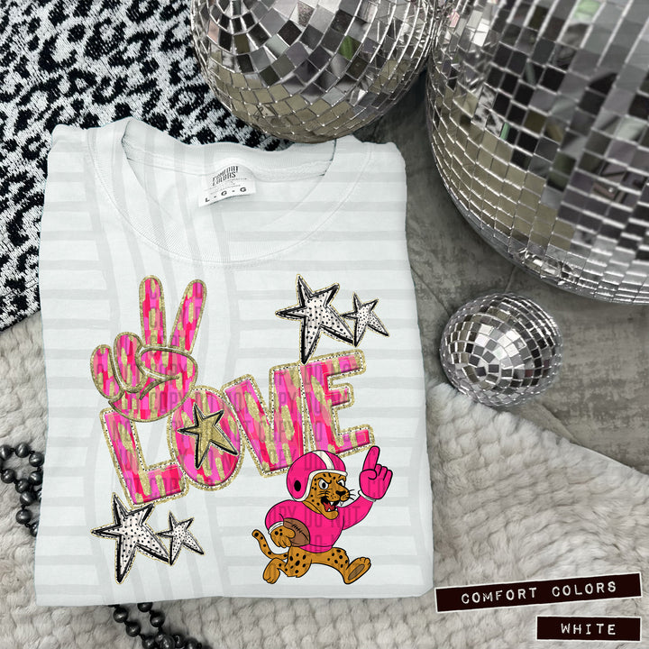 Peace Love Mascot Body DTF Print