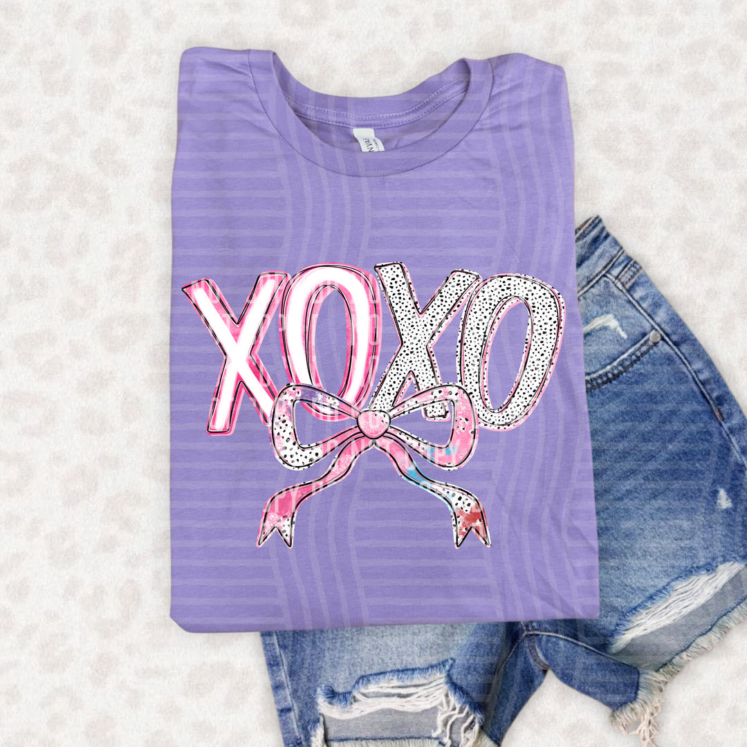 XOXO Bend DTF Print