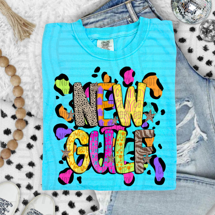 Funky Mix Up Leopard Spots DTF Print