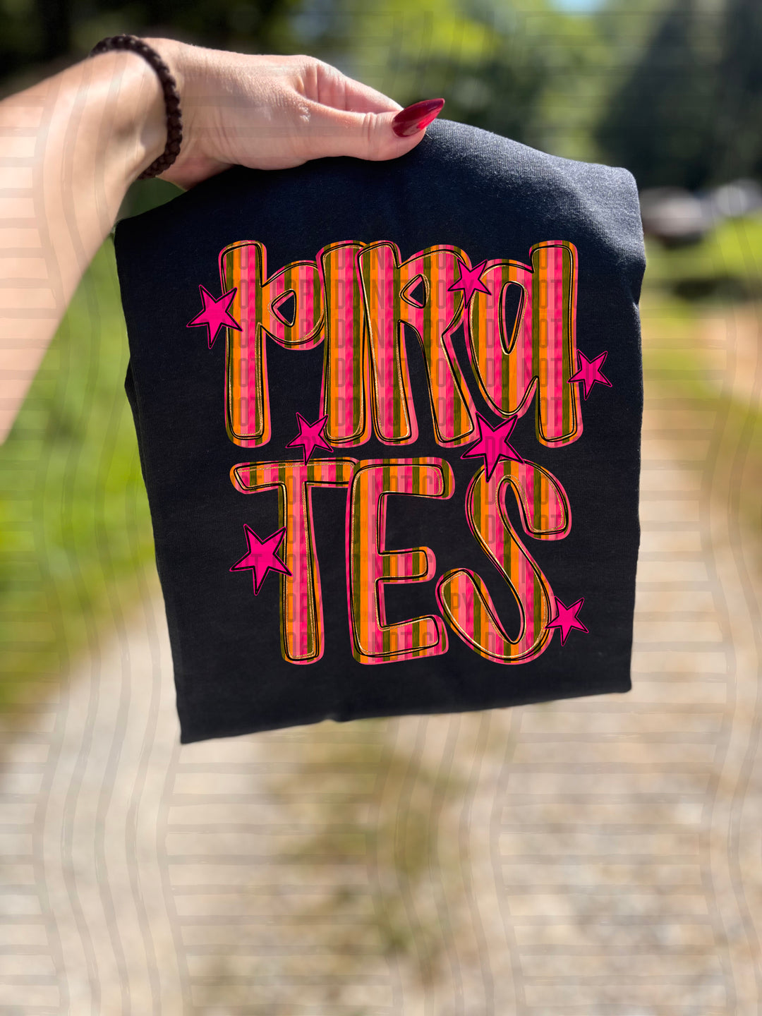 Holly Jolly Cheer Striped DTF Print