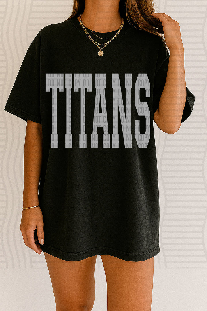 Oversized Stretched Grayscale DTF Print