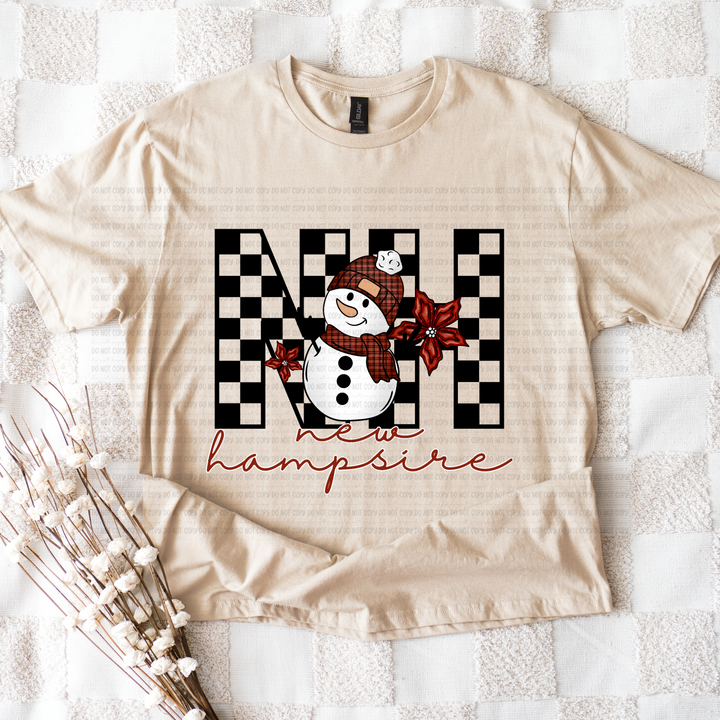 Snowman States DTF Print