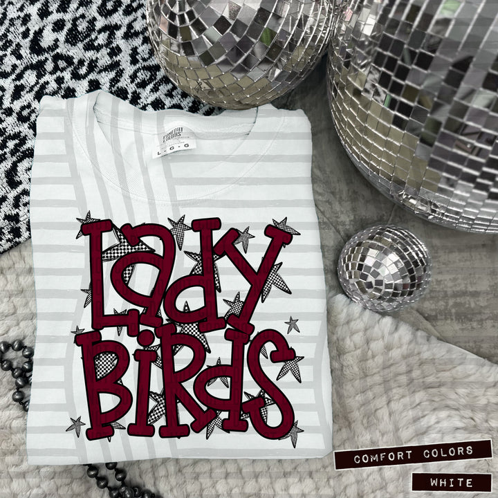 Maroon Staggered DTF Print